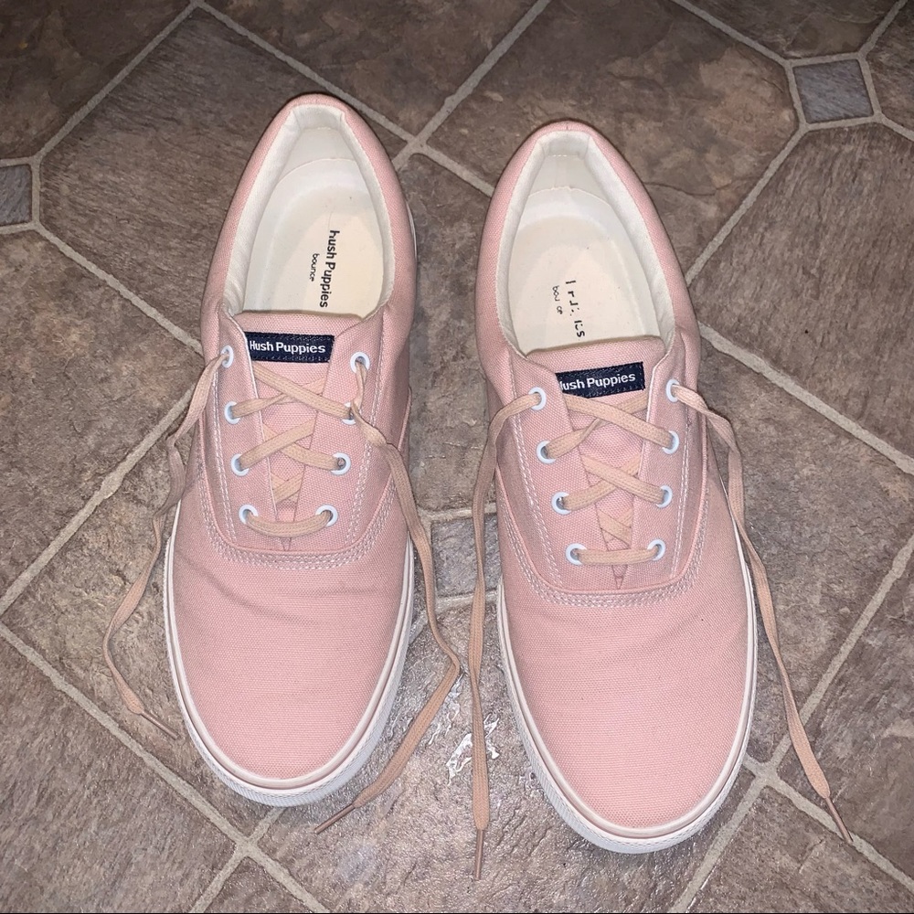 Hush Puppies Bounce Medium Moyen Sneakers Shoes // Size 11 // Blush Pink - Picture 6 of 14